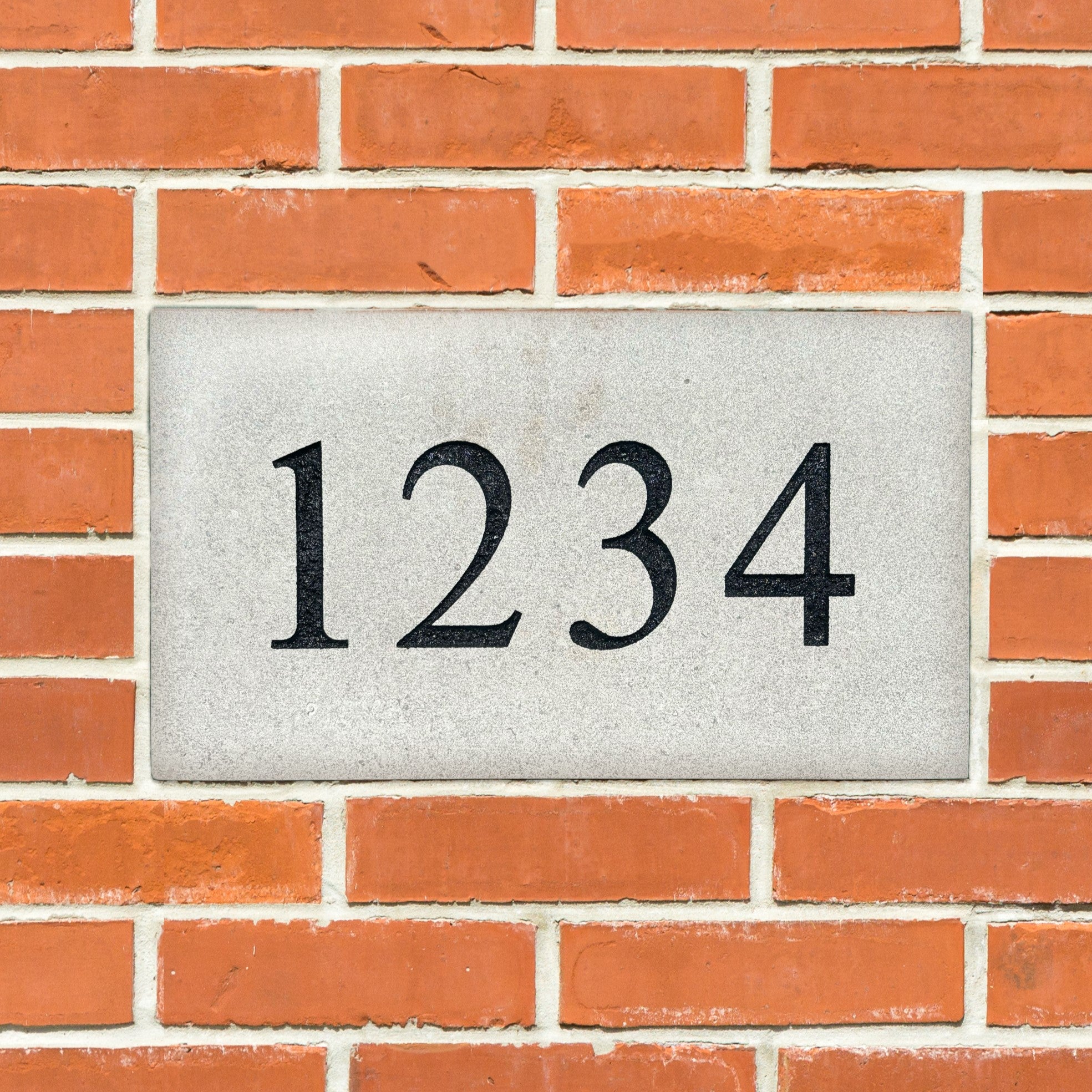 Address Stone Examples Address Stone - No Border: 3-5/8