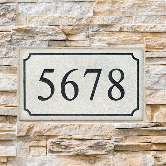 Address Stone - Customizable Border: 2" Depth